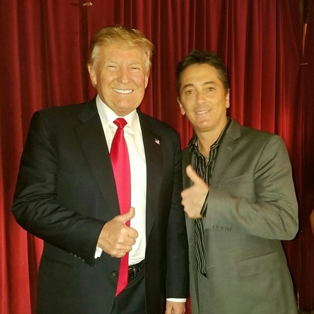 22. And last but certainly not least, Donald Trump hangs out with the man, the myth, and the legend: Mr. Scott Baio.