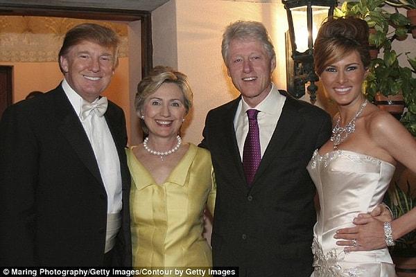 Davetliler arasında Hillary ve Bill Clinton da vardı.