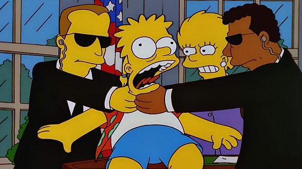 Bundan 16 yıl önce yayınlanan 'Bart'ın Geleceğe Gidişi' bölümü 'ABD'nin delirmesini' konu ediyor...