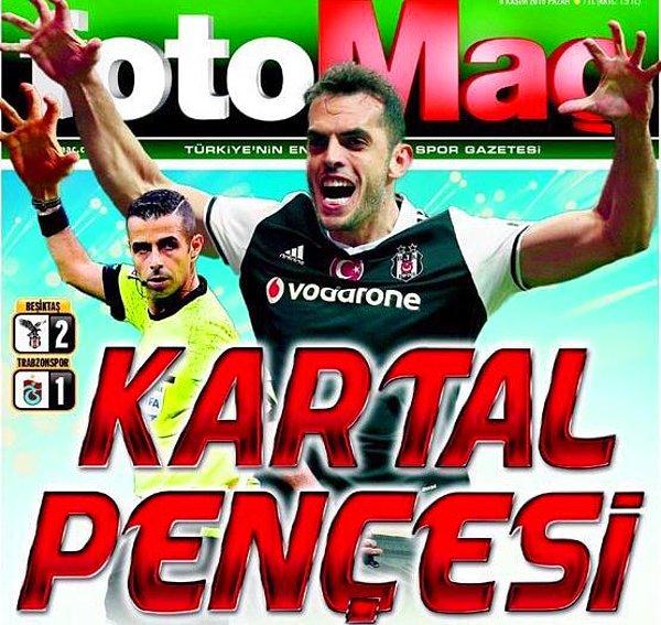 Gelelim tüm bu olaylara sebep olan Fotomaç haberine. Atılan 'Kartal Pençesi' manşetinde hakem Mete Kalkavan'ın da resmi kullanılmış ve hakemin Beşiktaş'a maçı kazandırdığı söylenmişti.