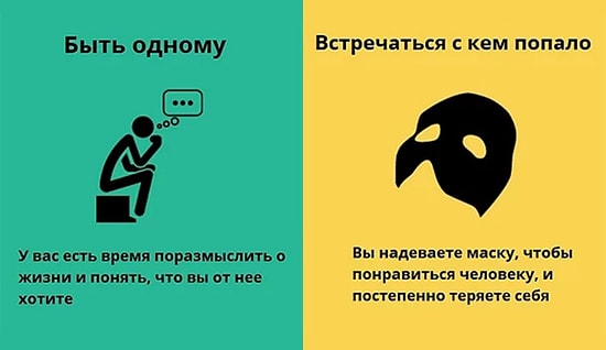 7 иллюстраций о том, что быть одному лучше, чем встречаться с кем попало