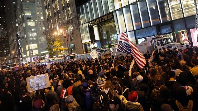 22 Fotoğraf ile Amerika'da Trump Protestoları: 'Benim Başkanım Değil'