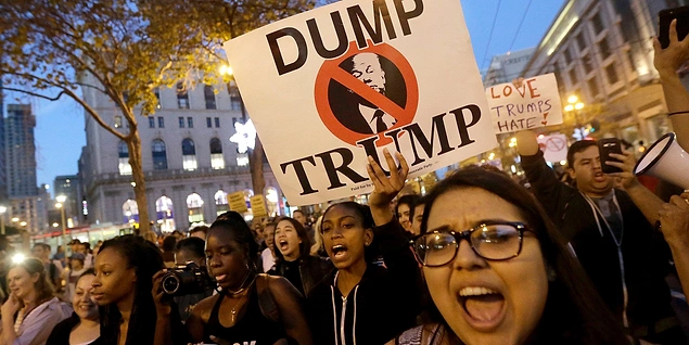 22 Fotoğraf ile Amerika'da Trump Protestoları: 'Benim Başkanım Değil'