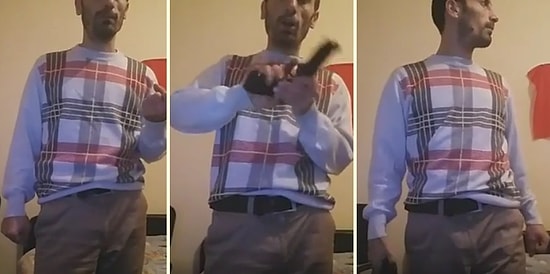 Evin İçinde Silahla Oynayıp Annesinden Azar İşiten Cengaver