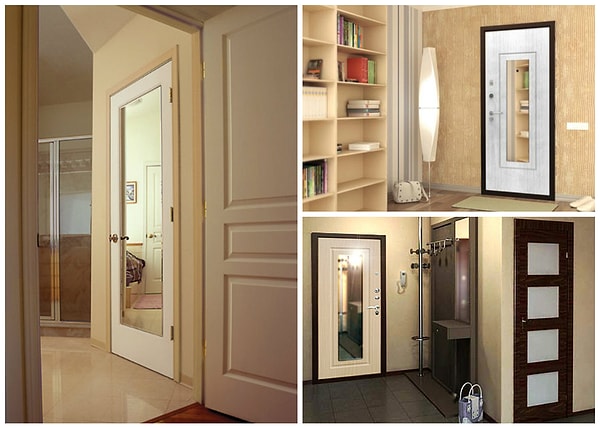 5. Повесьте зеркало на дверь