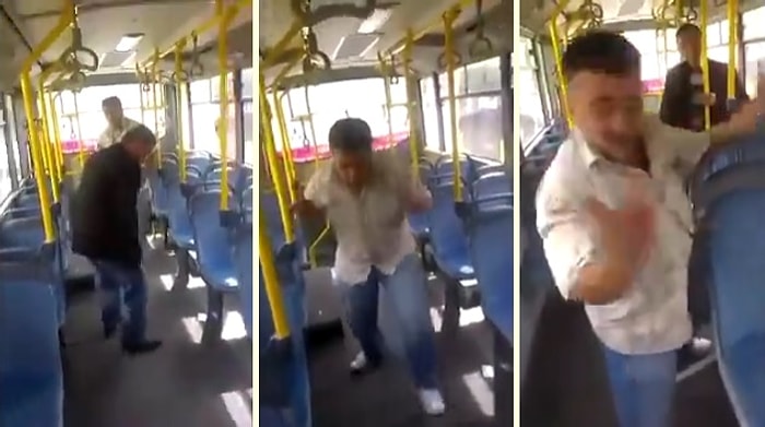 Halk Otobüsünde Dans Atışması Yapan Dayılar