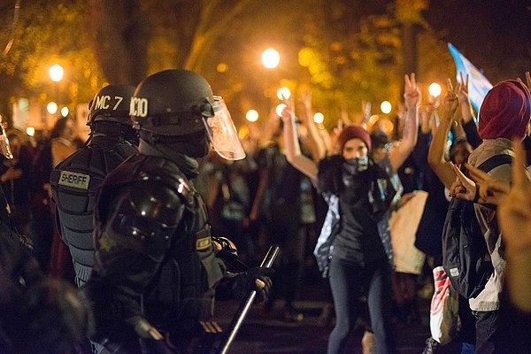 Portland'daki gösterilerde önceki gün de olay çıkmıştı