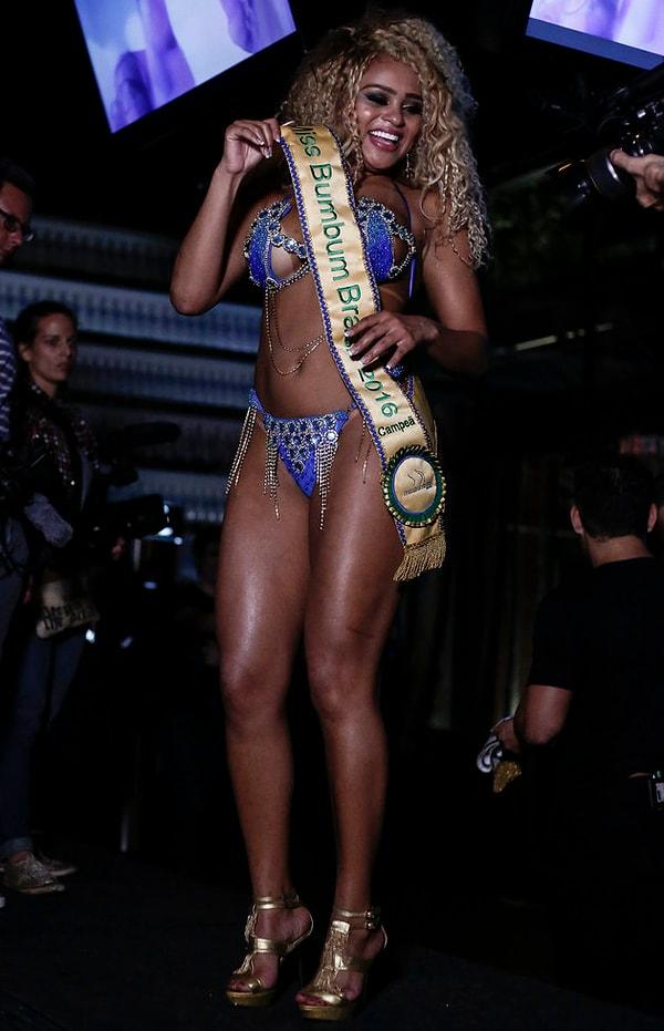 Bahia'dan katılan Erika Canela geçtiğimiz çarşamba yarışmayı kazandı.
