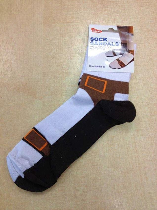 4. Socks that look like sandals...