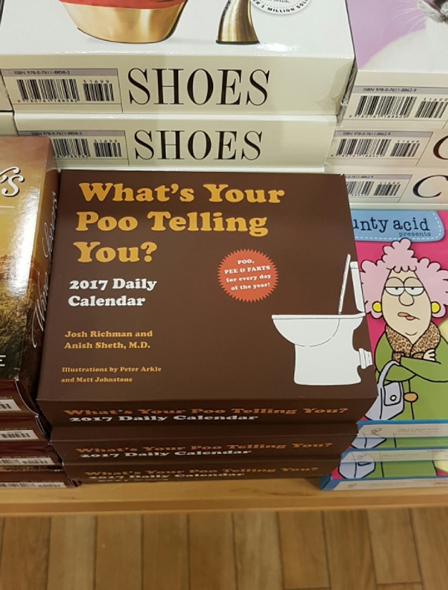 14. A calendar that shows you a new information about your poop everyday...
