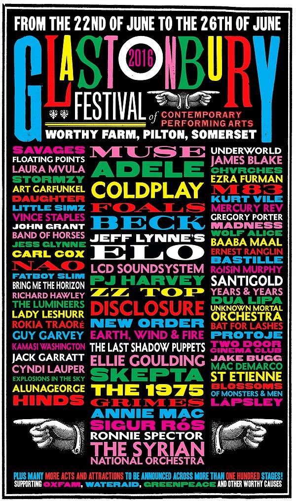 23. Glastonbury Festivali gerçekleşti. | Haziran 2016