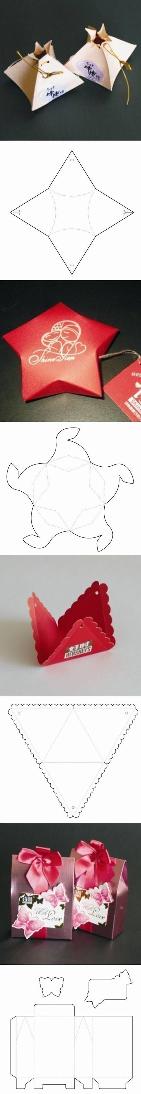 8. Коробочки легко сделать по шаблону