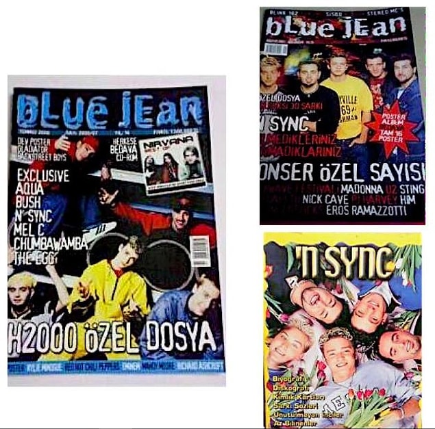 Elbette posterler, çıkartmalar, özel kitapçıklar... Her yerde 'N Sync yıldızı olan bir dönemdi.
