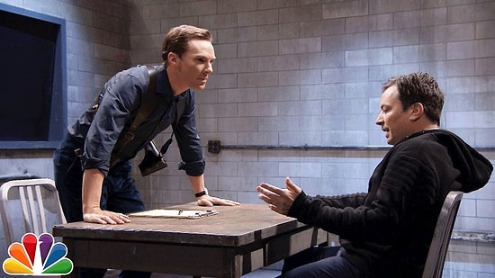 Benedict Cumberbatch ve Jimmy Fallon'dan Rastgele Kelimelerle Kısa Film Oyunu