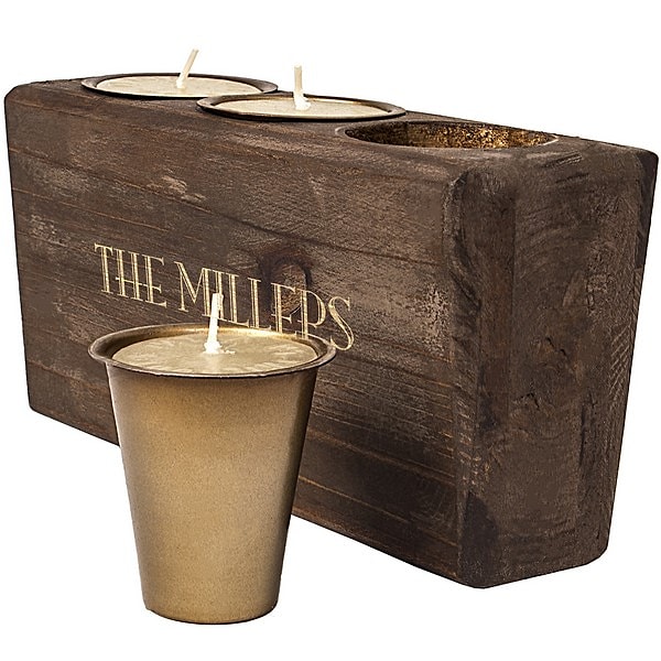 3. Родители - рустикальный подсвечник