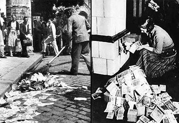 1920'lerin Almanya'sında, ısınmak için para yaktıkları bilinir.