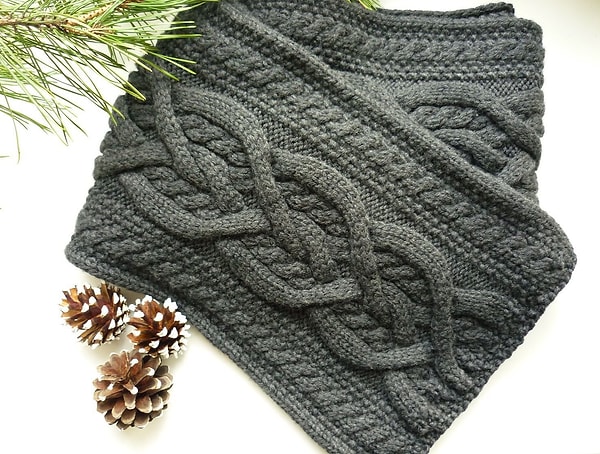 16. Вязаный шарф