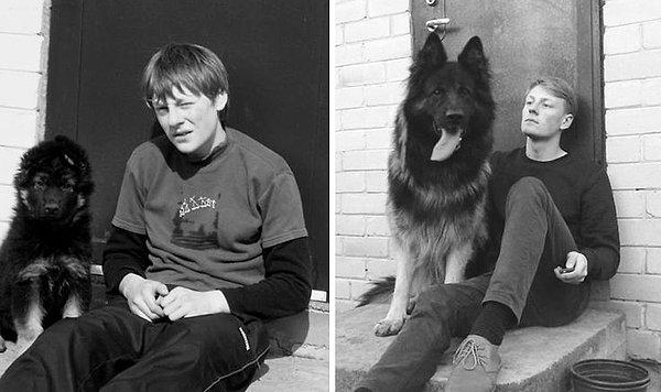 8. Vitalijus ve köpeği Rex, 7 yıl sonra.