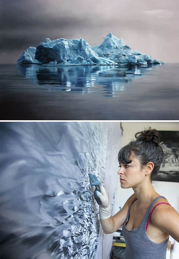 6. Мягкая пастель, картина, нарисованная пальцами, Зариа Форман