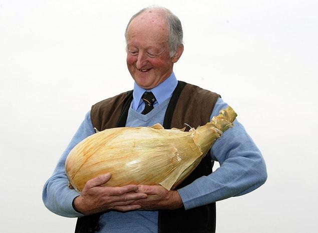 8. The Guinness World Record for the heaviest onion ever raised.