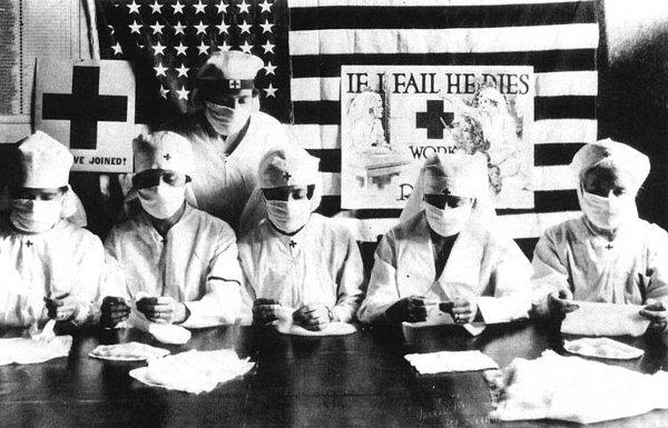 6. 1918’de patlak veren grip salgını ‘İspanyol gribi’ olarak adlandırılıyor.