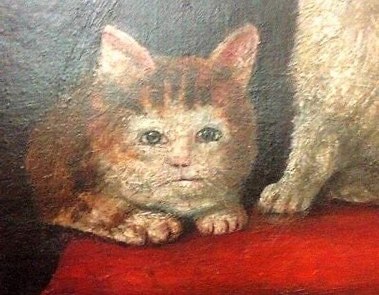 23 Creepy Medieval Cat Paintings That Will Make You Go WTF