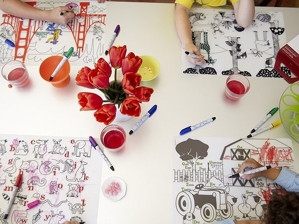 13. Салфетки-раскраски: