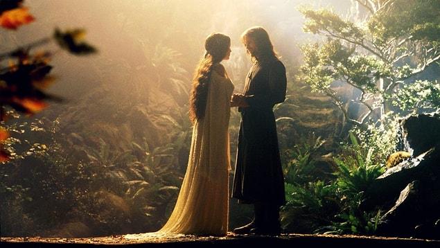 The Tale of Beren and Luthien takes place 6,500 years before that of Aragorn's and Arwen's.