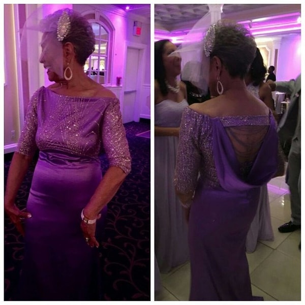 Платье было выполнено в любимом цвете Тейлор-Моррисон, и выглядела она в нем просто ослепительно!