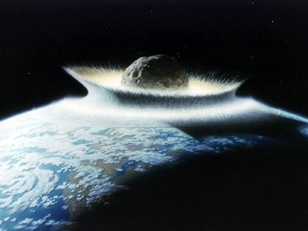 Elbette tüm gezegenin yok olması için daha büyük bir asteroid yağmuru gerekiyor; ancak gezegenimizin geçmişi düşünüldüğünde bu olmayacak bir şey değil...