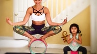 13 Sımsıcak Videosu ile Kızıyla Birlikte Fitness Yapan Muhteşem Anne