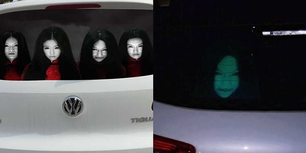 Kullandıkları Ürkütücü Yansıtıcı Yapıştırmalarla Trafik Sorunlarına El Atan Çinli Sürücüler