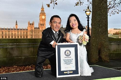 Guinness Dünya Rekorlar Günü Nde Evlenen Dünyanın En Küçük Çiftinin Masalsı Dev Aşkı