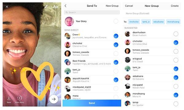 Instagram bununla birlikte artık kullanıcıların kaybolan fotoğrafları ve videoları doğrudan başkalarına da gönderebilmesine imkân tanıyor...