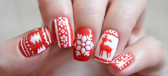 10 отличных идей для новогоднего маникюра