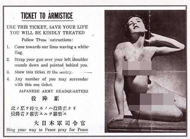12. Japanese Leaflet dropped on Americans during WWII.