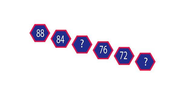 9. Örüntüde soru işaretleri yerine gelecek sayıların toplamı kaçtır?
