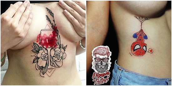 22 фото татуировок под грудью: завораживающее зрелище
