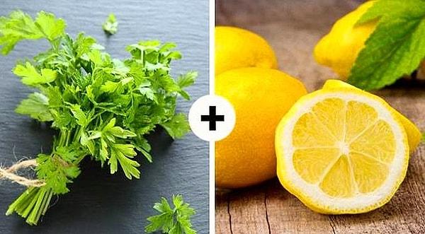 5. Son on yılda popülerleşen yegane sabah kombinasyonu: maydanoz ve limon