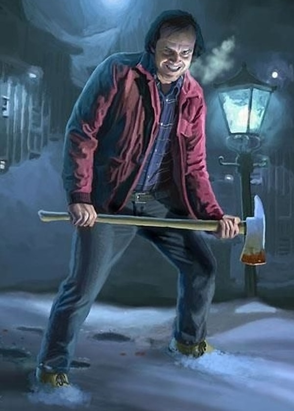 12. Джек Торренс (Джек Николсон) - Кэти Бэйтс