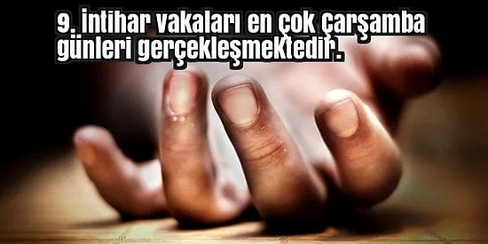 İntihar Hakkında Daha Önce Hiçbir Yerde Duymadığınız 20 İlginç Bilgi