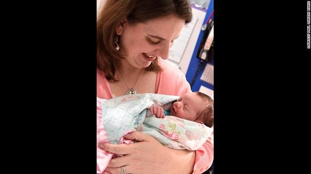 The surgical team removed the bulk of the tumor. When they finished their operation, the surgeons placed LynLee back inside the womb and sewed her mother's uterus shut.