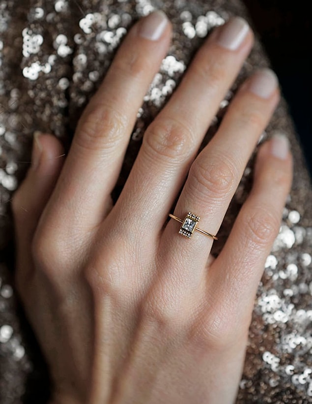 15. An original and minimal take on the princess cut.