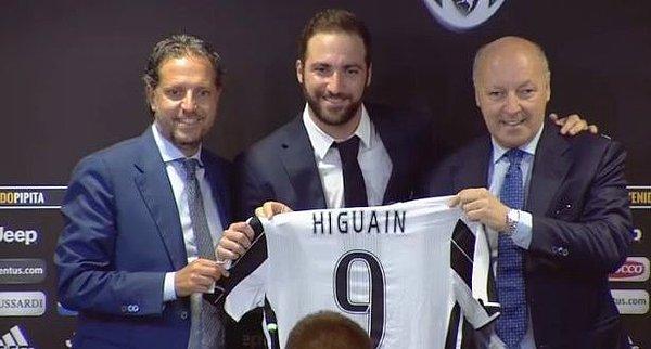 2. Higuaín: 90 Milyon Euro (Napoli ➡ Juventus)