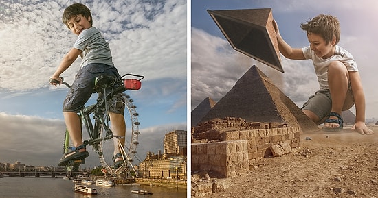 Отец и сын отрываются на полную катушку с помощью Photoshop