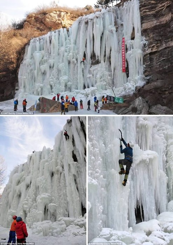 4. Скалолазание по замерзшему водопаду
