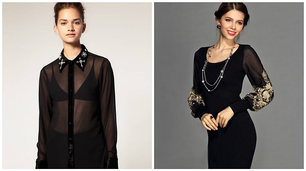 9. Наряд из прозрачной ткани