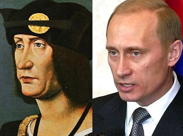34. Vladimir Putin ve Fransa Kralı 4. Louis