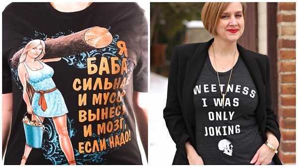 2. Кричащие футболки