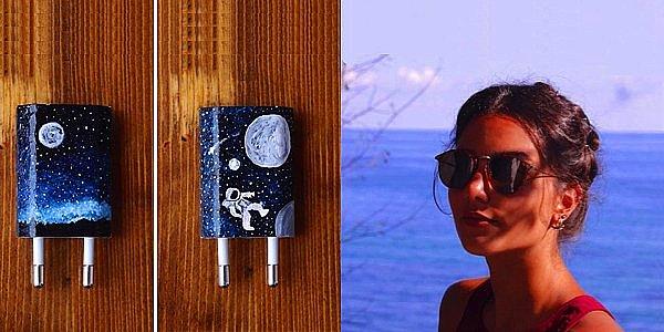 3. iPhone Şarjlarını Oje ile Muhteşem Sanat Eserlerine Çeviren Deniz Akmehmet ile Tanışın!